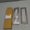 QCAA Solid Brass Mail Slot, with Solid Brass Interior Frame, 10" x 3", Satin Nickel, 1 Pack, Made in Taiwan