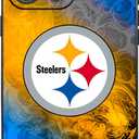 Compatible with iPhone 15 Pro Max Phone Case, Shockproof fit Steelers Fans Silicon Phone Case, Military Grade Drop Protection Anti-Slip and Anti-Fingerprint for Man Women Gift