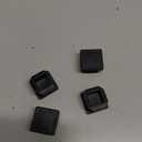 1 Inch (25 mm) Square Plastic Plugs Tubing End Caps for Square Tubing Post (4 Pack)