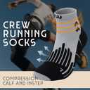 Wildarms Compression Running Ankle Socks for Men Athletic Anti Blister Socks with Cushion, 3 Pairs Basketball Sport Socks (White)