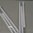 2 Pack White Tension Curtain Rod for Windows 28 to 48 inch, Adjustable Expandable Pressure Spring Curtain Rod No Drilling, 7/8" Curtain Rod for Bedroom Doorway Closet Door