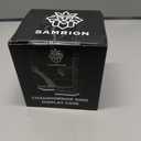 Samrion Championship Ring Display Case with Led Light, UV-Protected Clear Challenge Coin Holder with Walnut Wood Stand Base, Display Box for Memorabilia, Gift for Baseball, Softball, Super Bowl, Football Ring