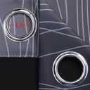 Estelar Textiler Full Room Darkening Blackout Curtains 72 Inch Length 2 Panels Set, Ombre Greyish White and Black Thermal Insulated Full Light Blocking Grommet Blackout Drapes for Bedroom, 52Wx72L
