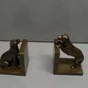 Dog Bookends, Book Ends for Shelves to Hold Books Heavy Duty, Creative Resin Book Holders for Kitchen Desk Home Office