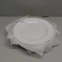 TP 11" Melamine Dinner Plates, 6-piece Plate Set Unbreakable Serving Dishes for Indoor and Outdoor, Service for 6, White