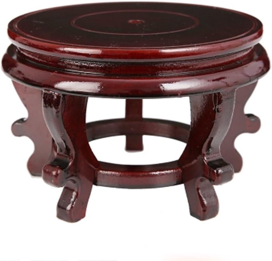 Chinese Display Stands Hand-Crafted Rosewood Oriental Vase Stand accessories Decor / Fish Bowl Stand (5.5 inches in diameter; 3.9 inches high)
