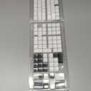 Womier Keycaps, Low Profile Keycaps, Shine Through Custom PBT Keyboard Key caps for 60% 65% 75% 80% 100% Cherry Gateron MX Switches Mechanical Keyboard,White Backlight