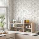 tiltil Peel and Stick Wallpaper Boho Contact Paper 17.3" x 78.8" Beige Self Adhesive Removable Wallpaper Modern Geometric Wall Paper Decorative for Bedroom Countertops Cabinet Decor Vinyl Roll
