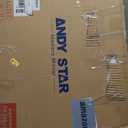 ANDY STAR Brass Bathroom Mirror, 24x32 Brushed Gold Metal Frame Oblong Mirror for Bathroom, Modern Gold Oval Bathroom Mirror for Over Sink, Hangs Horizontal or Vertical