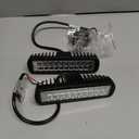 Partsam 6" LED Light Bar White 36W 6500K Super Bright Spot Work Pods Single Row Off Road Driving Fog Boat Light Waterproof SUV ATV 4WD Car Truck Golf Cart 12V 24V IP67 (2pcs)