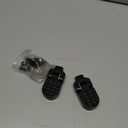 TOBWOLF 1 Pair Mini Bike Rear Pedals, 3.1x1.6 in / 8x4cm Aluminium Alloy Folding Bike Pegs, Non-Slip Bicycle Footrests, Foot Plates Pedals for Folding Mountain Bike, Foldable Bicycle