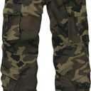 Sobrisah Women Mid-Rise Cargo Pants Heavy Cotton Casual Pants 8 Pockets Regular Fit/Plus Size Military Work Trousers, 20