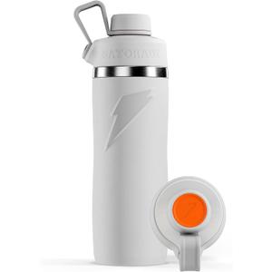 Gatorade 'Overtime' 32oz Stainless Steel Water Bottle, Twist Cap, White