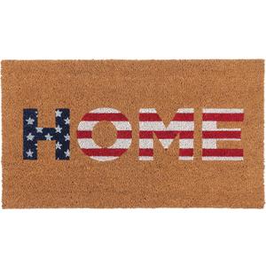 KAF Home American Flag Patriotic Coir Doormat with Heavy-Duty, Weather Resistant, Non-Slip PVC Backing | 17 by 30 Inches, 0.6 Inch Pile Height | Perfect for Indoor and Outdoor Use