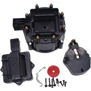 Black HEI Large Distributor Cap Rotor Kit Compatible for SBC BBC 305 327 350 396 454