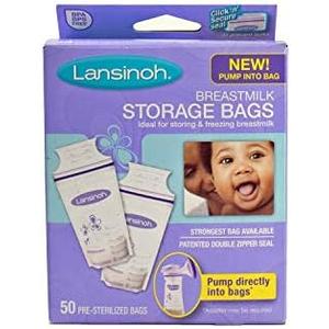 Lansinoh Breastmilk Storage Bags 50 CT (2 pack)