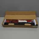 KAMANINA Curtain Rods No Drilling for Windows 32 to 86 Inches, 5/8 Inch Adjustable Renter Friendly Curain Rod with 3M Adhesive Brackets without Drilling, Black