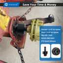 New Heavy Duty PTO Over Running Clutch Coupler,Tractor PTO Quick Release Overrun Clutch, Female 1-3/8" & 6 Spline, Male 1-3/8" & 6 Spline (Black)