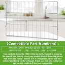 Upgraded 2Pcs 304 Stainless Steels MHL63411403 Oven Rack Compatible with LG Range/Stove LDG4313ST LREL6323S, Replace MHL63531403 MHL63411401 MHL63411402 MHL62112101, 24.8 X 16.2 in