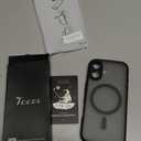 TOCOL for iPhone 17 Case, Compatible with Magsafe, Full Camera Protection, Builtin Magnetic Ring, Drop Protection, Translucent Matte Phone Case for iPhone 17 6.3 inch (Black)