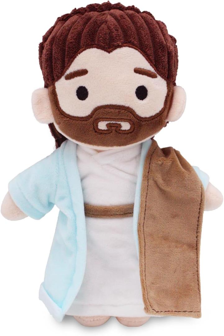 Jesus Plush Doll, Jesus Stuffed Animal for Room Decor, 9 in | Meaningful Religious Design, Great for Bedtime, Travel, Prayer Companion, Ideal Gift for Baptism or Communion
