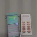 BTArtbox Press On Nails Short - Taro Nude Squoval Fall Press On Nails with Glue for Women, Opaque Soft Gel Glue On Nails in 15 Sizes - 30 Stick On Nails Kit, Clay Kiss