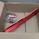 Aluminum Table Saw Precision Miter Gauge Works w/Table Saws, Band Saw and Router Table, Includes Multi TTrack Fence w/Scale, T-track Flip Stop(Red)