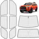 KUST Car Window Shades Custom Fit for Toyota 4Runner Accessories 2010-2024 Car Full Sun Shades for Baby Privacy Sun Glare and UV Protection 8PCS