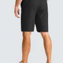 G Gradual Men's Casual Shorts 7" Lightweight Golf Shorts for Men Stretch with 3 Pockets Quick Dry Breathable Work Shorts (Black)