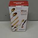 Tribal Cooking 49 Piece Gold Silverware Set - Service for 8 - Stainless Steel Gold Flatware serving set - Cutlery Set - Knives, Fork, and Spoon - Dishwasher Safe - Stunning Polished Finish