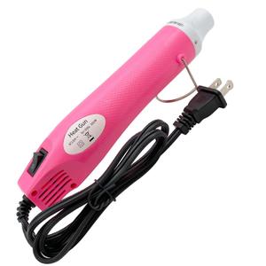 Mini Heat Gun, Portable Hot Air Gun Tool for DIY Crafts Heat Shrink Gun for Epoxy Resin, Embossing, Shrinking Wrapping Drying Paint Removing Stickers (Pink)