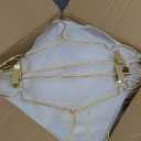 Premium 16.5 Matte Gold Metal Clothes Clips Hangers, Heavy Duty Skirt Slack Hangers, Metal Rack for Trousers Non Slip Clips, Clothes Hanger Display and Storage, 30 Pack