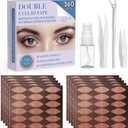 Natural Invisible Eyelid Tape 360pcs to Enhance Beauty-Waterproof Lace Eyelid Lifter Strips for Instantly Lift Sagging Eyelids, Eyelid Tape for Hooded Eyes Invisible Suitable for Various eyelids