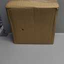 SUBEKYU 2.3 Gal Trash Can for Bathroom, Small Office Garbage Can for Kitchen, Slim Rectangular Waste Bin, Plastic, White