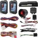 EASYGUARD EC201-M9 2 Way Car Alarm System with 1.73 inch Big LCD Pager Display Remote Starter Turbo Timer Mode Shock Warning DC12V