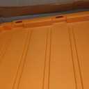 IRIS USA 3-Pack 27 Gallon Storage Bins with Lids |Made in USA| Heavy Duty Plastic Tote Containers for Truckbed Tool Box Organization, Large - Orange