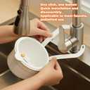Hanging Food Waste Catcher for Sink, Kitchen Sink Strainer Basket, Self-Cleaning Kitchen Sink Food Waste Catcher Faucet Hanging, for Home Kitchen Garbage Leftovers (Yellow)