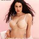 Minimizer Bras for Women Underwire Full Coverage Plus Size Unlined Bra for Heavy Breast (L)