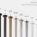 Ivilon Tension Curtain Rod - Spring Tension Rod for Windows or Shower, 24 to 36 Inch. Warm Gold