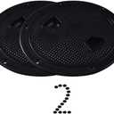 YOQVQOY 2 Pcs Boat Hatch, Marine Access Hatch for Marine Boat Yacht Kayak, Round Non Slip Boat Storage Hatch Lids, Inspection Hatch Deck Plate Hatch with Detachable Cover