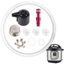 10Pcs Replacement Parts for Instant Pot Duo 8 Quart and Duo Plus 8Qt, Accessories for Duo& Duo Plus 8 Qt Instantpot, Lid Replacement Sealing Ring Steam Release Valve Float Valve for Instant Pot