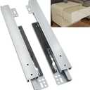 22 Inch Bottom Mount Soft Close Drawer Slides, 88 lbs Capacity