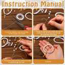 2 x Cunno 2373 Pcs 35 Sets Baptism Favors Bracelet Making Kit DIY Christian Bead Kit Religious Jesus Crafts Recuerdos para Bautizo Gifts for Guests VBS Week Faith Church Sunday Wedding Party Favors