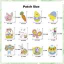 Easter Party Decorations, Easter Decorations Set Happy Easter Banner Easter Window Clings Hanging Easter Egg Banner Decorations for Indoor Outdoor Garden Office Home Classroom Spring Party