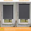 Window Blinds for Home,Cordless Blackout Roller Shades,Pull Down Blinds,Temporary Blackout Shades,Roller Blinds,Inside Mount,Door Curtains,Thermal Insulation Treatments (White, 35" W x 72" H)