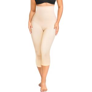 Irisnaya Women Seamless Shapewear Control Panties High Waist Trainer Tummy Butt Lifter Body Shaper Short Thighs Slimmer(X-Large, Beige)