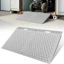 Shed Ramps 2 Pcs, 29" x 48" Shed Ramp for Riding Mower & Lawn Equipment, 1500 lbs Capacity Anti-Slip Punch Plate Ramp for Garages, Barns, Metal Ramps for Wheelchairs, ATV, Lawnmower, Golf Cart