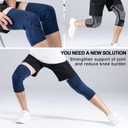 Professional Knee Brace for Pain Relief 2 Pack,Medical Knee Compression Sleeve, Knee Support with Horizontal Knit Tech for Meniscus Tear (Blue, X-Large)