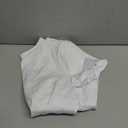 MANGOPOP Women's Square Neck Short Sleeve Bodysuit Sexy Body Suits Shirt Slim Fitted Tops White, Medium