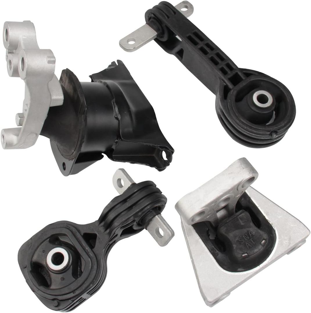 Set of 4 Engine Motor and Trans Mount Compatible with 2006-2011 Honda Civic 1.8L Automatic Transmission, Replace OE A4530 A4534 A4543 A4546